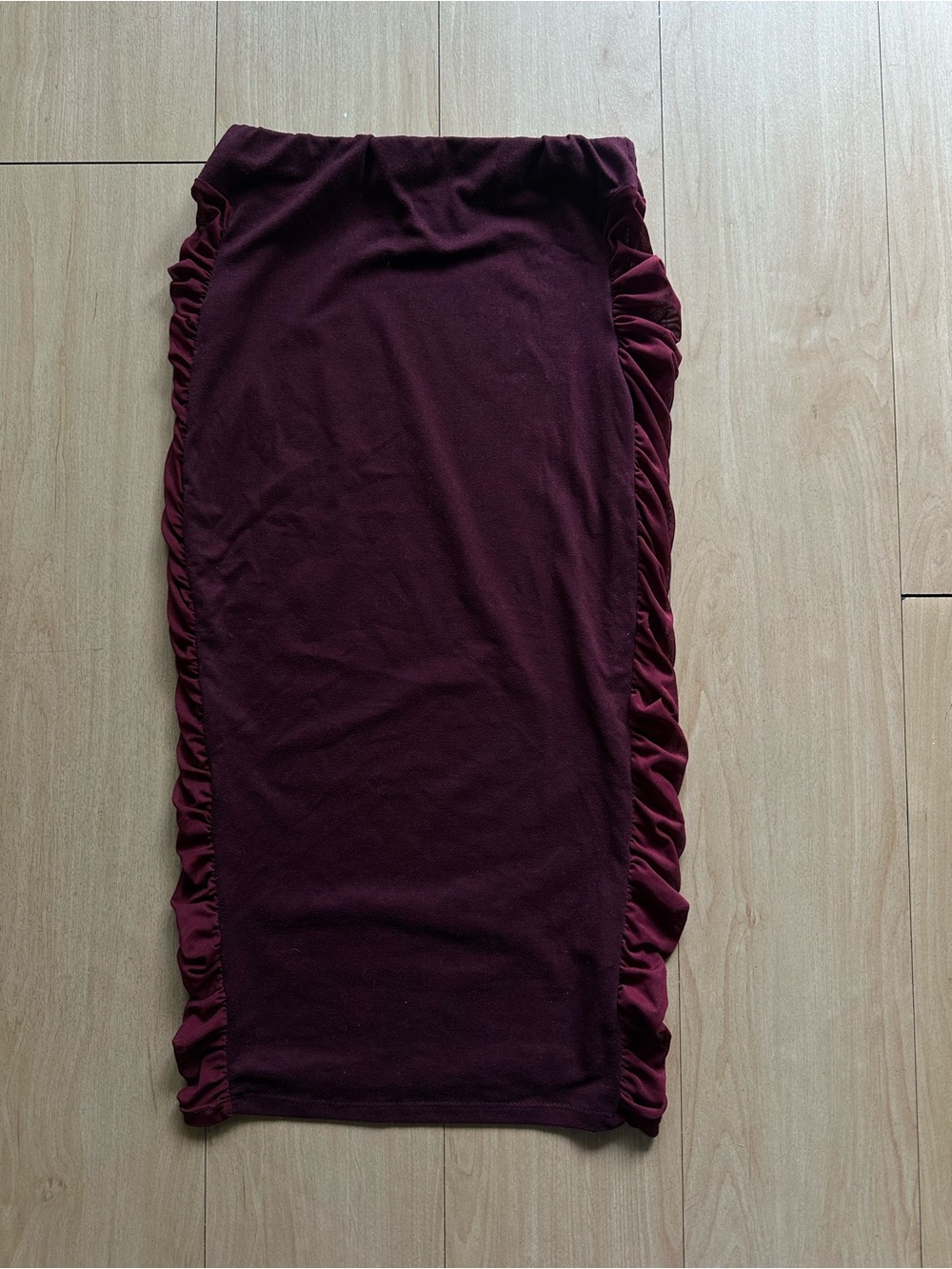 Akira Maroon Sleeveless Tube Bodycon Mini Dress Size Small Going Out Elastic